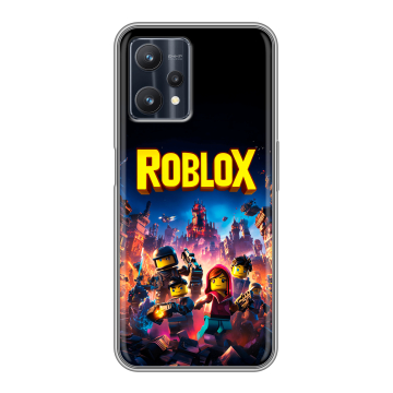 Силиконовый чехол на Realme 9 Pro с принтом Roblox Роблокс Силиконовый чехол на Realme 9 Pro с принтом Roblox Роблокс