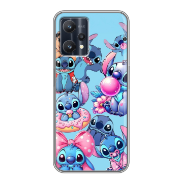 Силиконовый чехол на Realme 9 Pro с принтом Лило и Стич