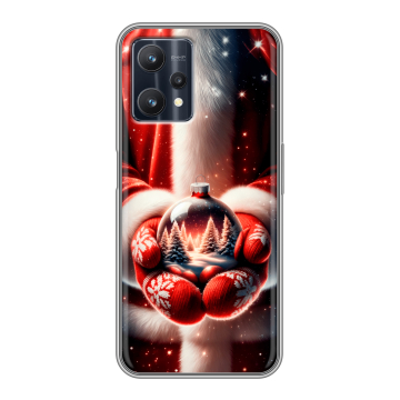 Силиконовый чехол на Realme 9 Pro с принтом Новый год