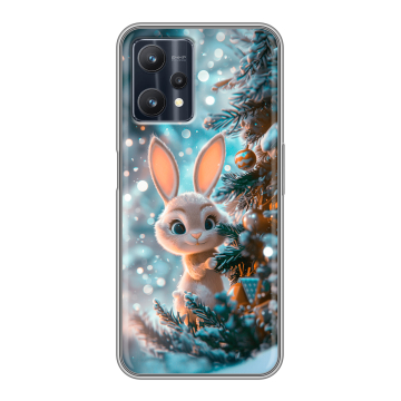 Силиконовый чехол на Realme 9 Pro с принтом Новый год