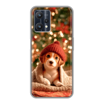 Силиконовый чехол на Realme 9 Pro с принтом Новый год