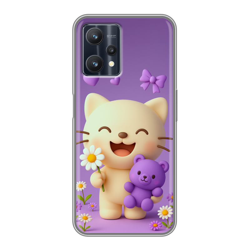 Силиконовый чехол на Realme 9 Pro с принтом для девочек Силиконовый чехол на Realme 9 Pro с принтом для девочек