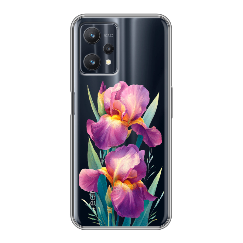 Силиконовый чехол на Realme 9 Pro с принтом Цветы орхидеи Силиконовый чехол на Realme 9 Pro с принтом Цветы орхидеи