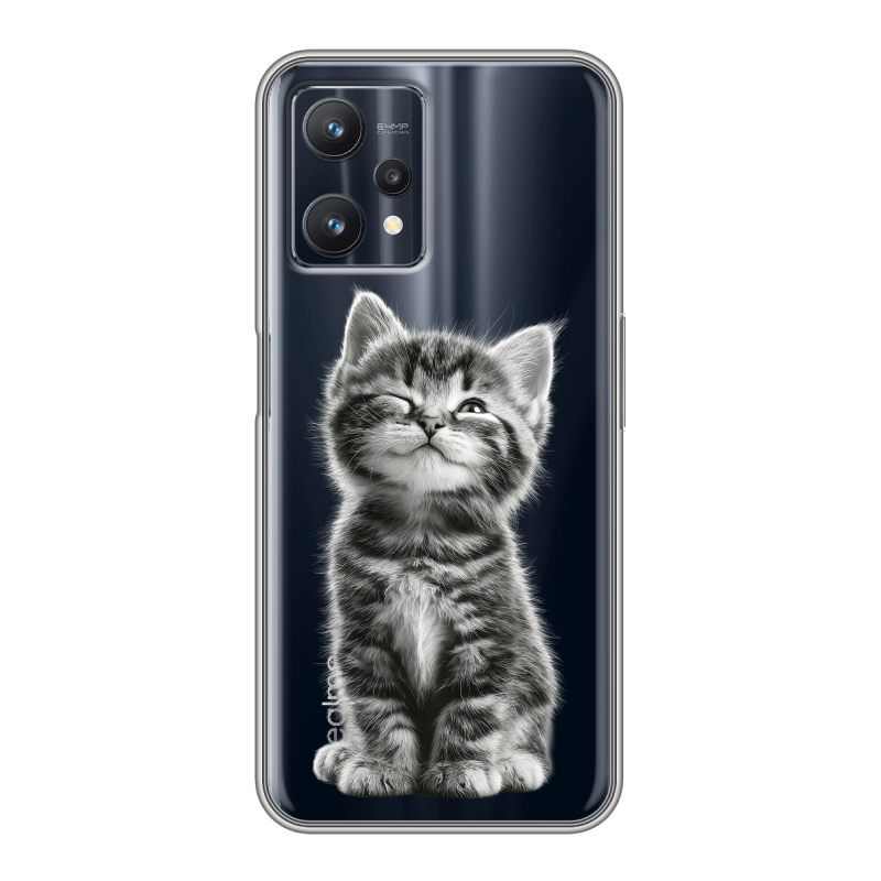 Силиконовый чехол на Realme 9 Pro с принтом Котенок Силиконовый чехол на Realme 9 Pro с принтом Котенок