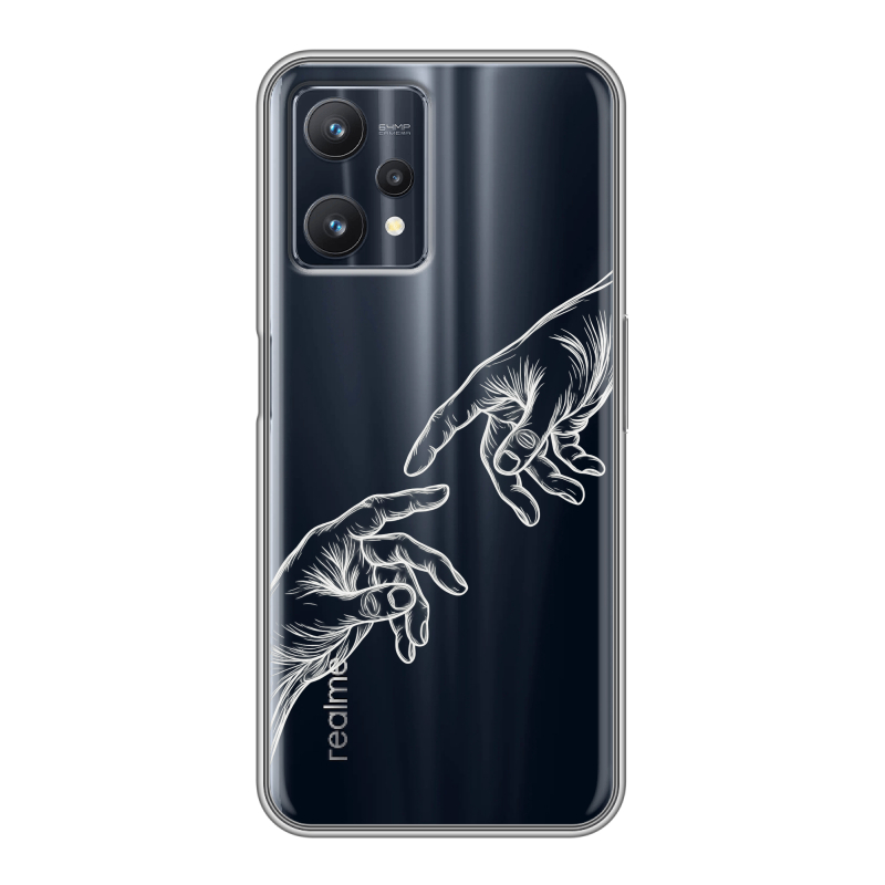 Силиконовый чехол на Realme 9 Pro с принтом Сотворение мира Силиконовый чехол на Realme 9 Pro с принтом Сотворение мира