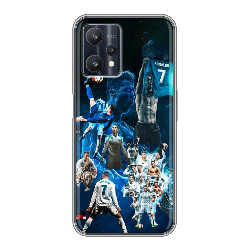 Силиконовый чехол на Realme 9 Pro с принтом Реал Роналдо Силиконовый чехол на Realme 9 Pro с принтом Реал Роналдо