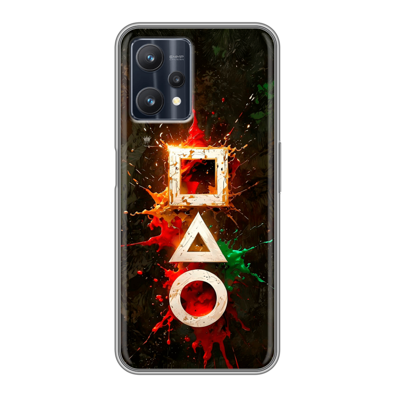 Силиконовый противоударный чехол на Realme 9 Pro с принтом Squid Game Игра кальмара Силиконовый противоударный чехол на Realme 9 Pro с принтом Squid Game Игра кальмара