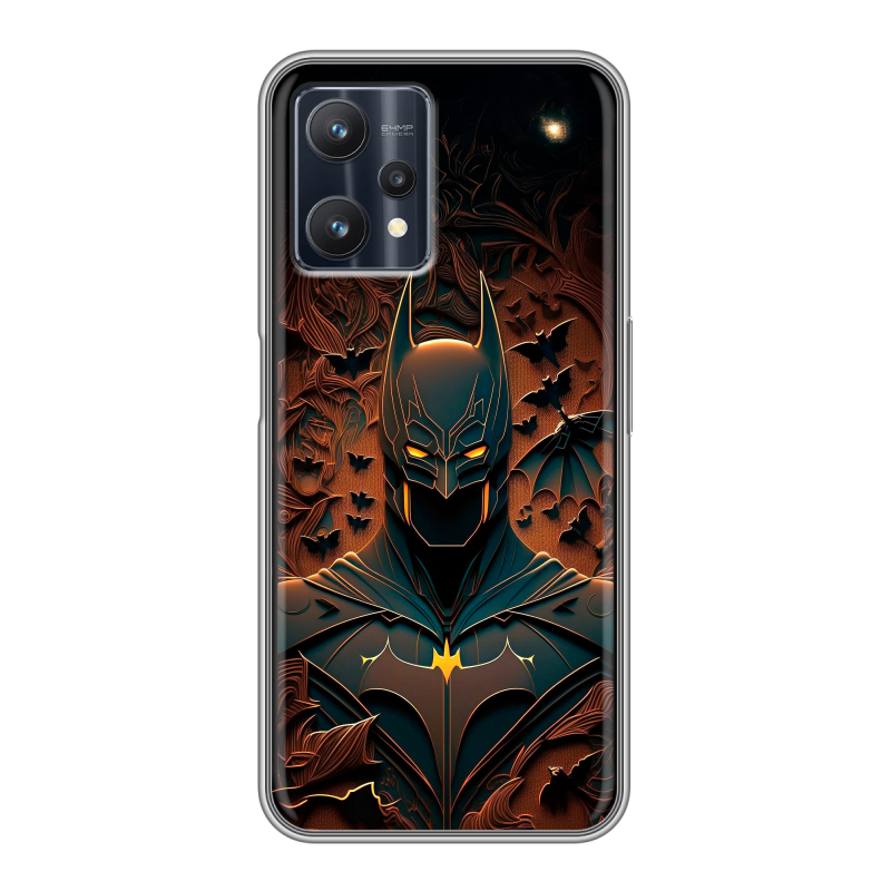 Силиконовый чехол на Realme 9 Pro с принтом Batman Бэтмен Силиконовый чехол на Realme 9 Pro с принтом Batman Бэтмен