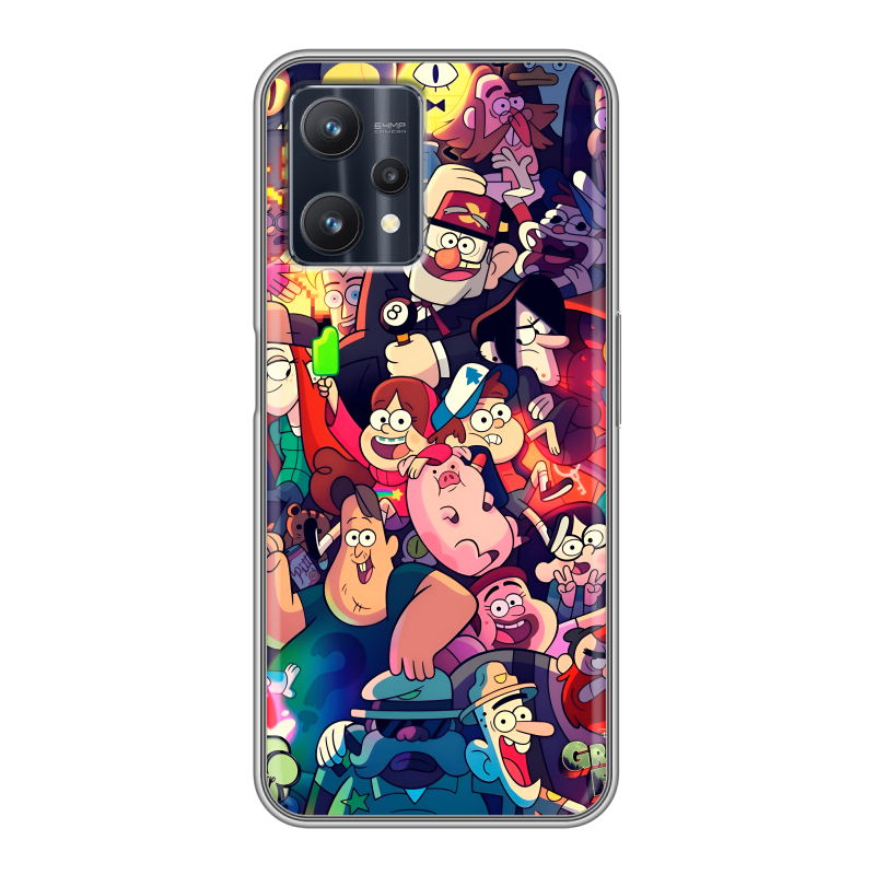 Силиконовый противоударный чехол на Realme 9 Pro с принтом Gravity Falls Гравити Фолз Силиконовый противоударный чехол на Realme 9 Pro с принтом Gravity Falls Гравити Фолз