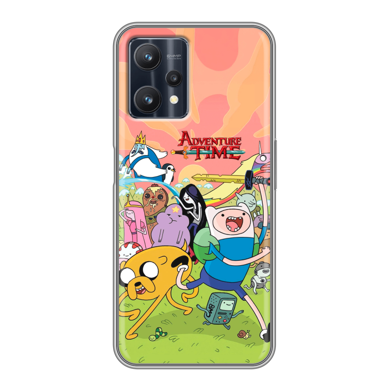 Силиконовый чехол на Realme 9 Pro с принтом Adventure time Время приключений Силиконовый чехол на Realme 9 Pro с принтом Adventure time Время приключений
