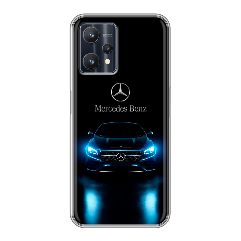Силиконовый противоударный чехол на Realme 9 Pro с принтом Mercedes Мерседес Силиконовый противоударный чехол на Realme 9 Pro с принтом Mercedes Мерседес