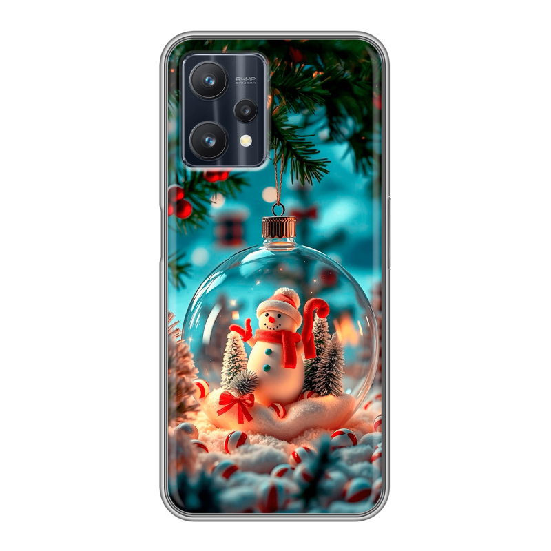 Силиконовый чехол на Realme 9 Pro с принтом Новый год Силиконовый чехол на Realme 9 Pro с принтом Новый год