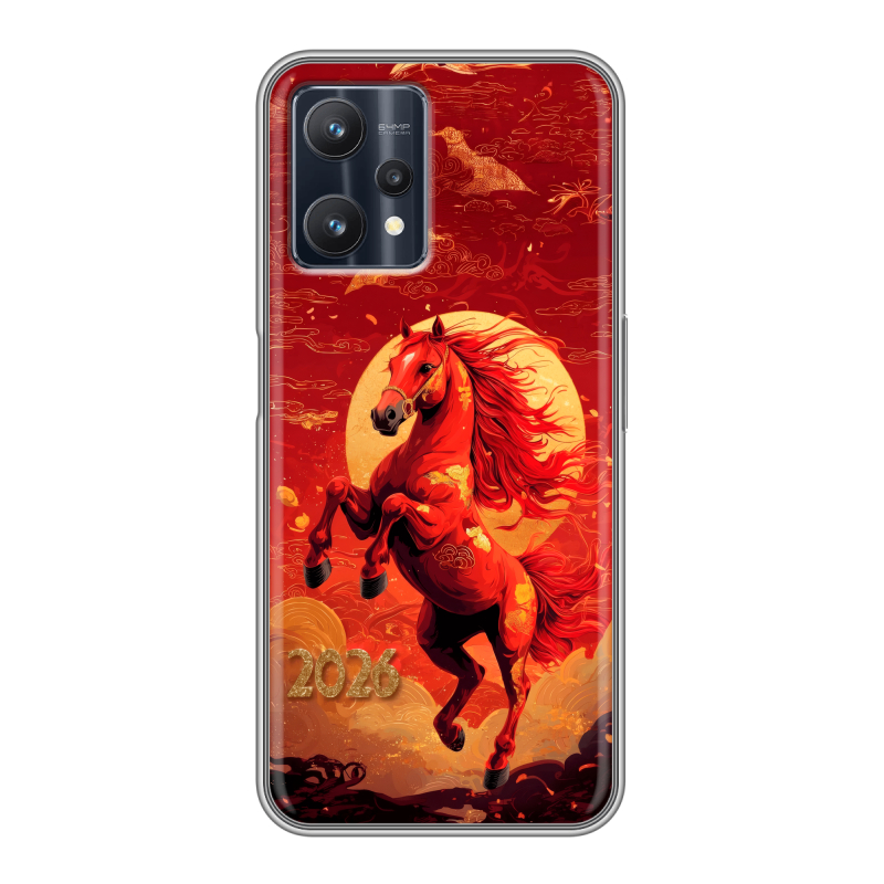 Силиконовый чехол на Realme 9 Pro с принтом Новый год Силиконовый чехол на Realme 9 Pro с принтом Новый год
