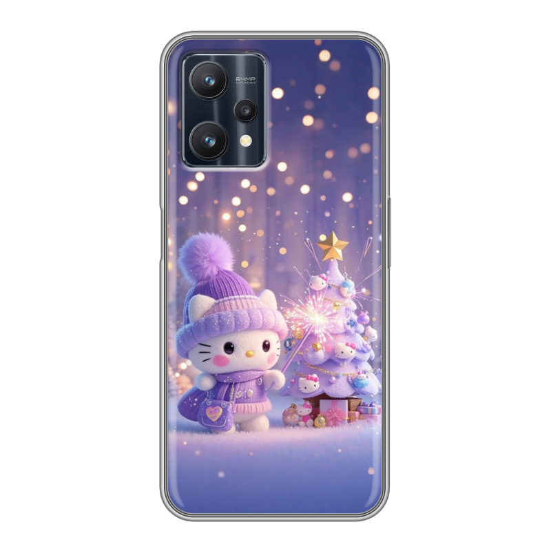 Силиконовый чехол на Realme 9 Pro с принтом Новый год Силиконовый чехол на Realme 9 Pro с принтом Новый год