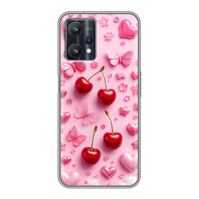 Силиконовый чехол на Realme 9 Pro с принтом для девочек Силиконовый чехол на Realme 9 Pro с принтом для девочек