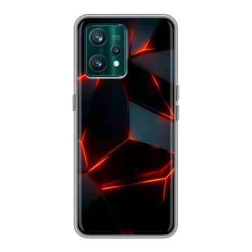 Силиконовый чехол на Realme 9 Pro Plus с принтом Яркие абстракции Силиконовый чехол на Realme 9 Pro Plus с принтом Яркие абстракции