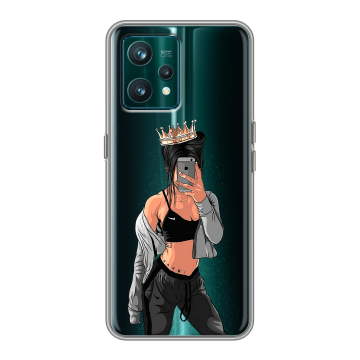 Силиконовый чехол на Realme 9 Pro Plus с принтом Женские принты Силиконовый чехол на Realme 9 Pro Plus с принтом Женские принты