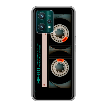 Силиконовый чехол на Realme 9 Pro Plus с принтом Кассета Силиконовый чехол на Realme 9 Pro Plus с принтом Кассета
