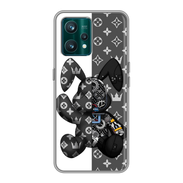 Силиконовый чехол на Realme 9 Pro Plus с принтом Луи робот Силиконовый чехол на Realme 9 Pro Plus с принтом Луи робот