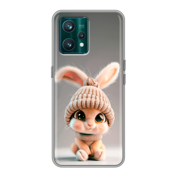 Силиконовый чехол на Realme 9 Pro Plus с принтом Кролик