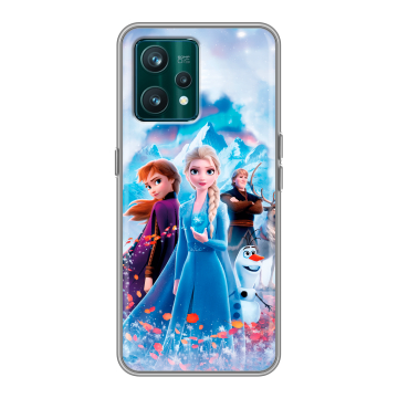 Силиконовый чехол на Realme 9 Pro Plus с принтом Холодное сердце Frozen Силиконовый чехол на Realme 9 Pro Plus с принтом Холодное сердце Frozen