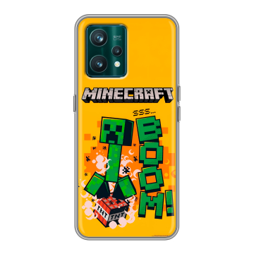 Силиконовый чехол на Realme 9 Pro Plus с принтом Майнкрафт Minecraft Силиконовый чехол на Realme 9 Pro Plus с принтом Майнкрафт Minecraft