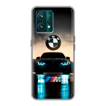 Силиконовый чехол на Realme 9 Pro Plus с принтом БМВ BMW
