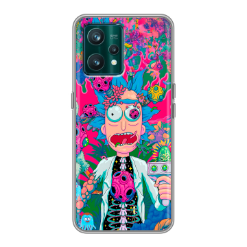 Силиконовый чехол на Realme 9 Pro Plus с принтом Рик и Морти Rick Morty Силиконовый чехол на Realme 9 Pro Plus с принтом Рик и Морти Rick Morty
