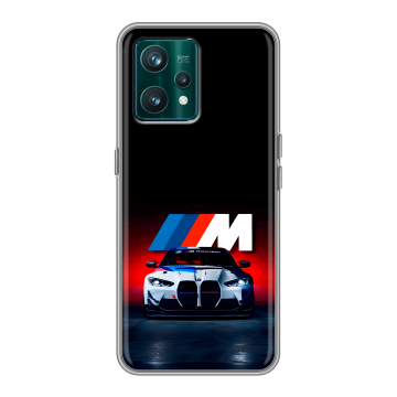 Силиконовый чехол на Realme 9 Pro Plus с принтом БМВ BMW