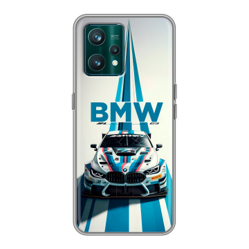 Силиконовый чехол на Realme 9 Pro Plus с принтом БМВ BMW Силиконовый чехол на Realme 9 Pro Plus с принтом БМВ BMW
