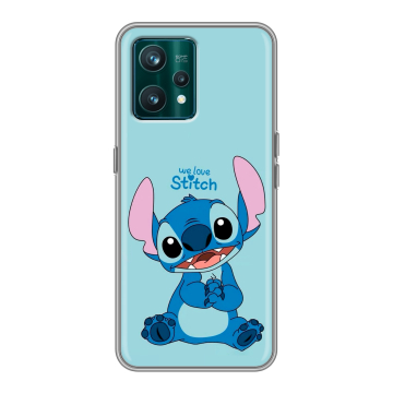 Силиконовый чехол на Realme 9 Pro Plus с принтом Лило и Стич Силиконовый чехол на Realme 9 Pro Plus с принтом Лило и Стич