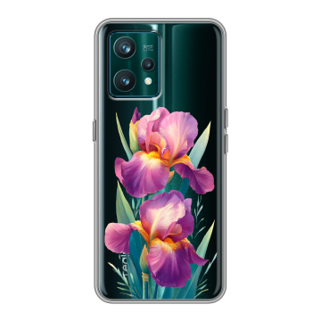 Силиконовый чехол на Realme 9 Pro Plus с принтом Цветы орхидеи Силиконовый чехол на Realme 9 Pro Plus с принтом Цветы орхидеи