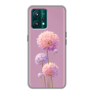 Силиконовый чехол на Realme 9 Pro Plus с принтом Цветы Силиконовый чехол на Realme 9 Pro Plus с принтом Цветы