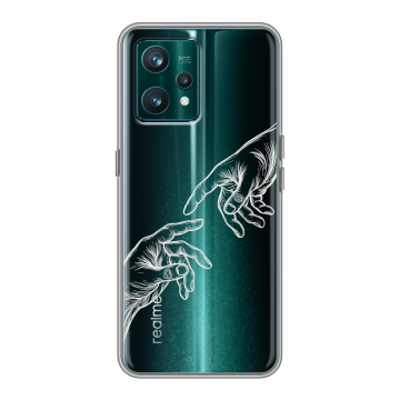 Силиконовый чехол на Realme 9 Pro Plus с принтом Сотворение мира Силиконовый чехол на Realme 9 Pro Plus с принтом Сотворение мира