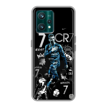 Силиконовый чехол на Realme 9 Pro Plus с принтом Реал Роналдо Силиконовый чехол на Realme 9 Pro Plus с принтом Реал Роналдо