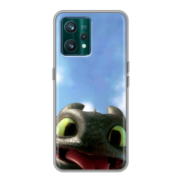 Силиконовый чехол на Realme 9 Pro Plus с принтом Как приручить дракона Силиконовый чехол на Realme 9 Pro Plus с принтом Как приручить дракона