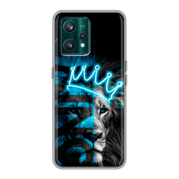 Силиконовый чехол на Realme 9 Pro Plus с принтом Король лев Силиконовый чехол на Realme 9 Pro Plus с принтом Король лев