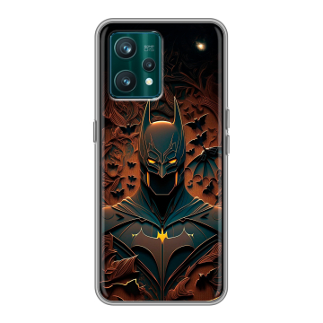 Силиконовый чехол на Realme 9 Pro Plus с принтом Batman Бэтмен Силиконовый чехол на Realme 9 Pro Plus с принтом Batman Бэтмен