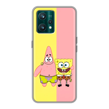 Силиконовый чехол на Realme 9 Pro Plus с принтом Спанч боб Спанчбоб Силиконовый чехол на Realme 9 Pro Plus с принтом Спанч боб Спанчбоб