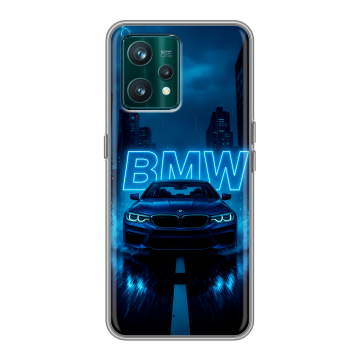 Силиконовый чехол на Realme 9 Pro Plus с принтом BMW БМВ Силиконовый чехол на Realme 9 Pro Plus с принтом BMW БМВ