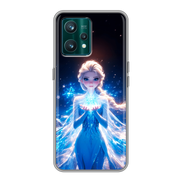 Силиконовый чехол на Realme 9 Pro Plus с принтом Холодное сердце Frozen Силиконовый чехол на Realme 9 Pro Plus с принтом Холодное сердце Frozen