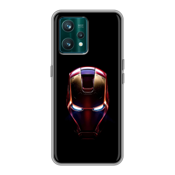 Силиконовый чехол на Realme 9 Pro Plus с принтом IronMan Железный человек Силиконовый чехол на Realme 9 Pro Plus с принтом IronMan Железный человек