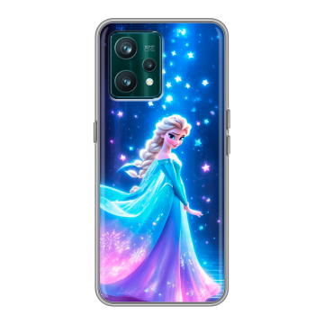 Силиконовый чехол на Realme 9 Pro Plus с принтом Холодное сердце Frozen Силиконовый чехол на Realme 9 Pro Plus с принтом Холодное сердце Frozen