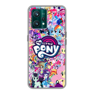 Силиконовый чехол на Realme 9 Pro Plus с принтом My little pony Дружба чудо Силиконовый чехол на Realme 9 Pro Plus с принтом My little pony Дружба чудо