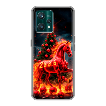 Силиконовый чехол на Realme 9 Pro Plus с принтом Новый год Силиконовый чехол на Realme 9 Pro Plus с принтом Новый год
