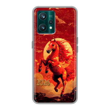 Силиконовый чехол на Realme 9 Pro Plus с принтом Новый год Силиконовый чехол на Realme 9 Pro Plus с принтом Новый год