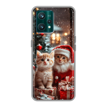 Силиконовый чехол на Realme 9 Pro Plus с принтом Новый год Силиконовый чехол на Realme 9 Pro Plus с принтом Новый год