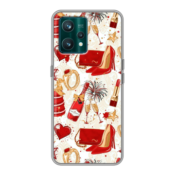 Силиконовый чехол на Realme 9 Pro Plus с принтом Новый год Силиконовый чехол на Realme 9 Pro Plus с принтом Новый год