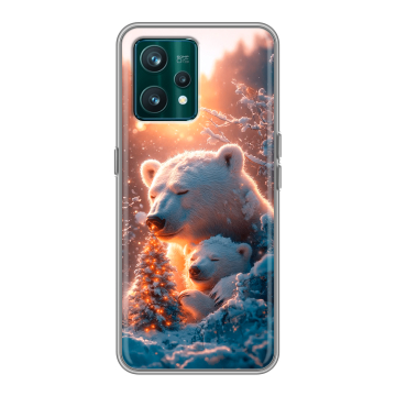 Силиконовый чехол на Realme 9 Pro Plus с принтом Новый год Силиконовый чехол на Realme 9 Pro Plus с принтом Новый год