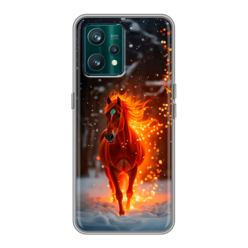 Силиконовый чехол на Realme 9 Pro Plus с принтом Новый год Силиконовый чехол на Realme 9 Pro Plus с принтом Новый год
